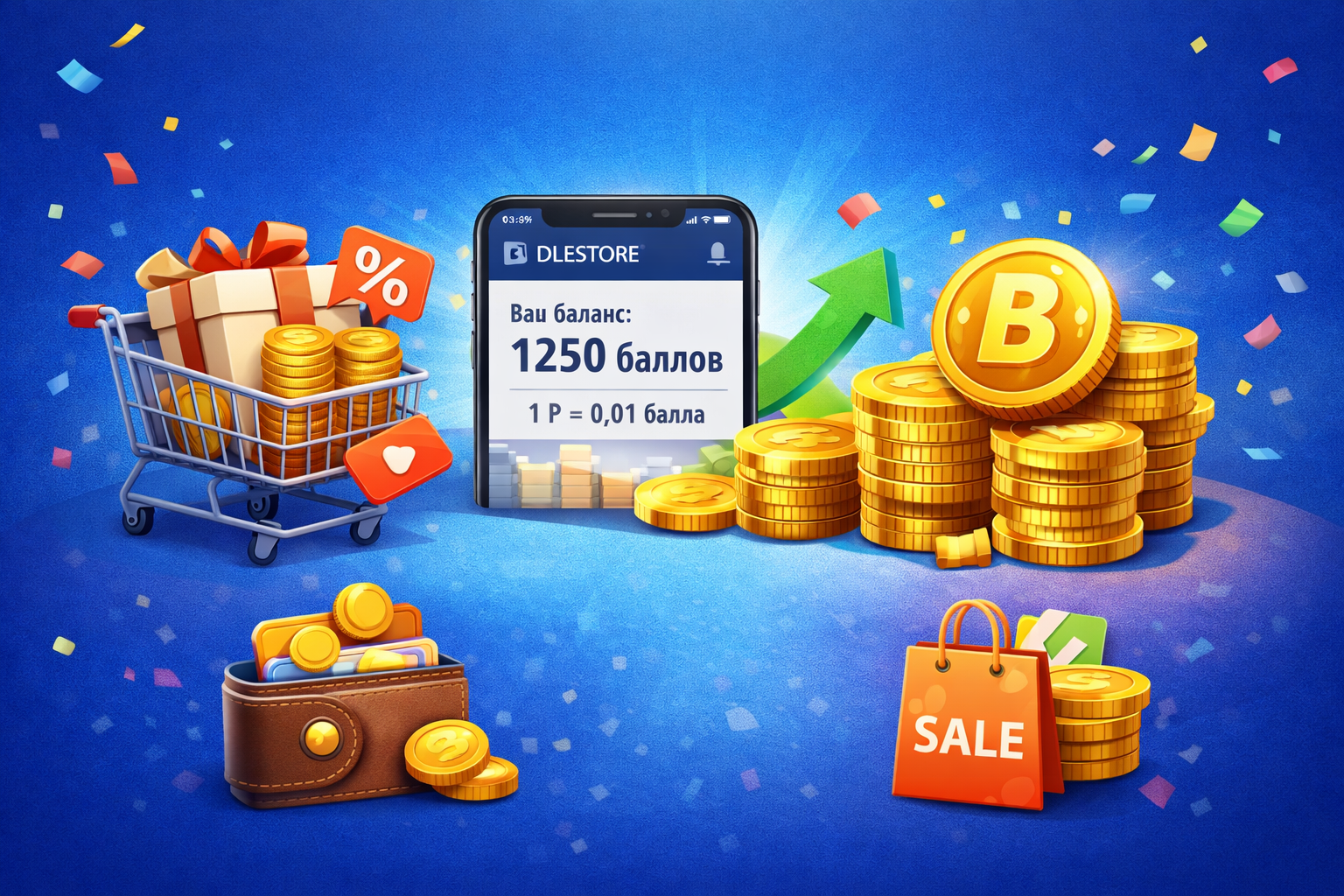 Launch of the bonus system in DLESTORE: earn and spend points profitably!